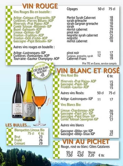 La Marmotte Toquée — carte page 3