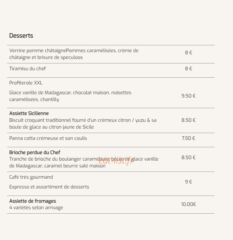 Chez Mateo — carte page 7