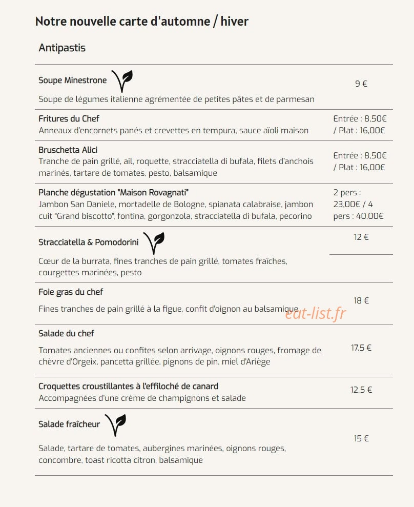 Chez Mateo — carte page 2