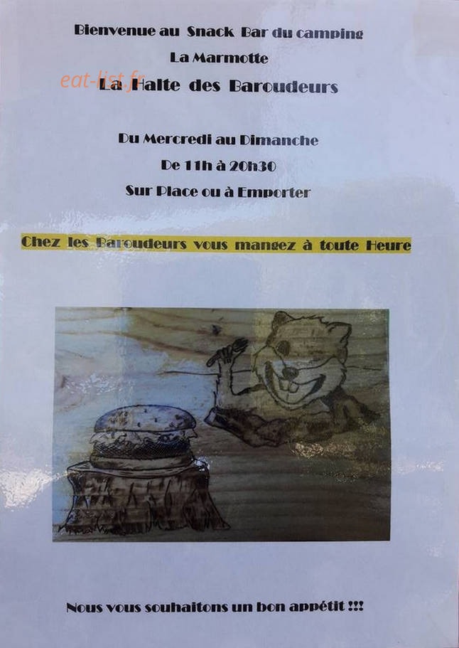 La Halte des Baroudeurs — carte page 1