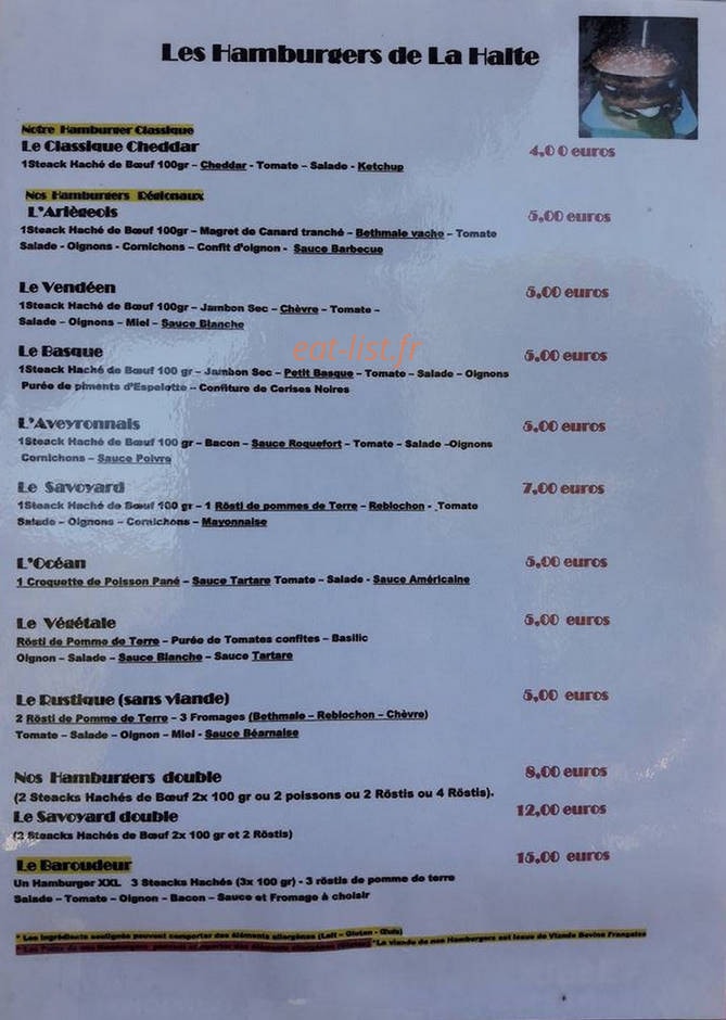 La Halte des Baroudeurs — carte page 3