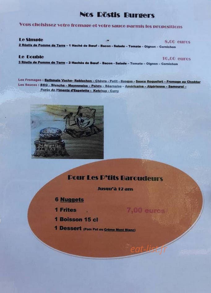 La Halte des Baroudeurs — carte page 4