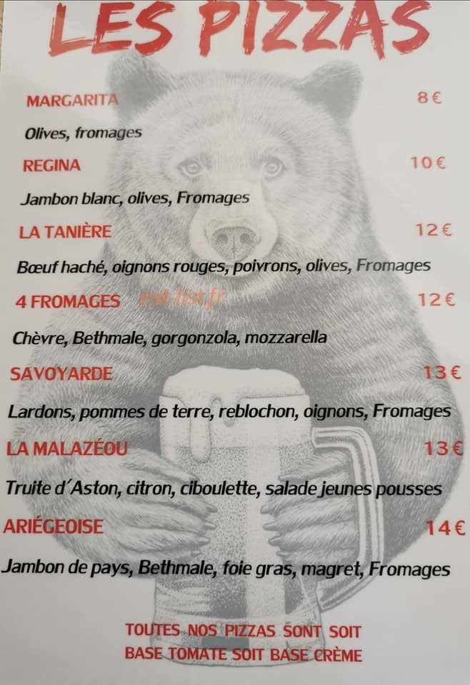 La Tanière — carte page 1