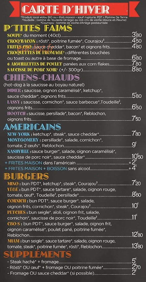Le Miam d'Ici — carte page 3