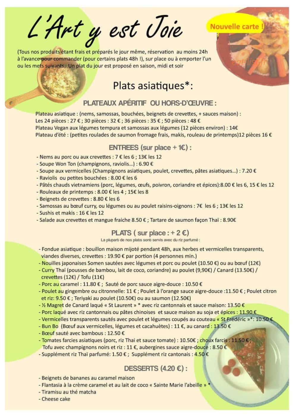 L'Art y est Joie — carte page 2