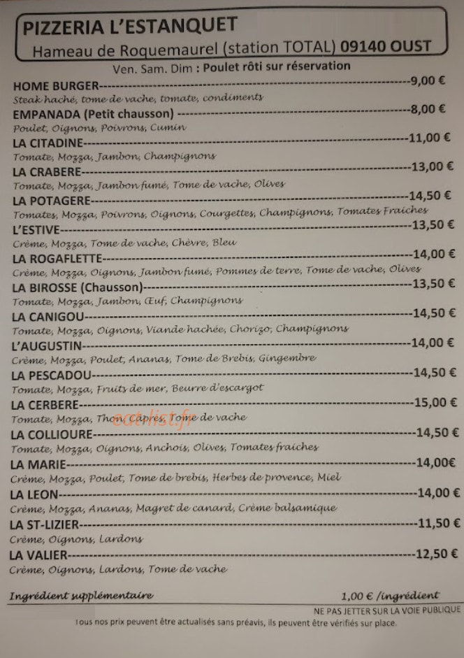L'estanquet — carte page 1