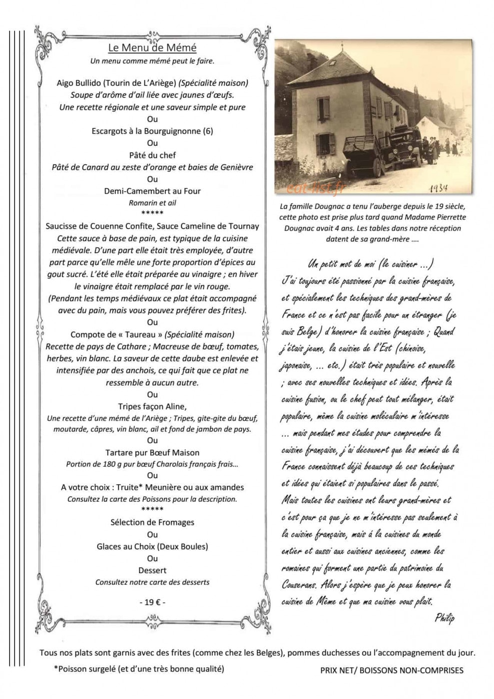 Auberge des Deux Rivières — carte page 3