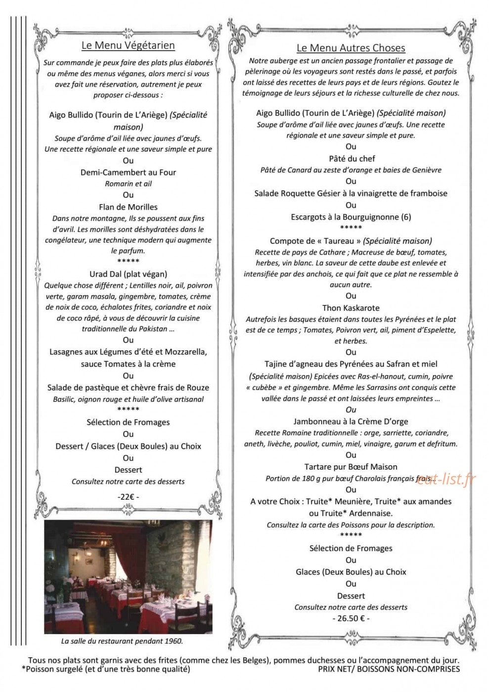 Auberge des Deux Rivières — carte page 4