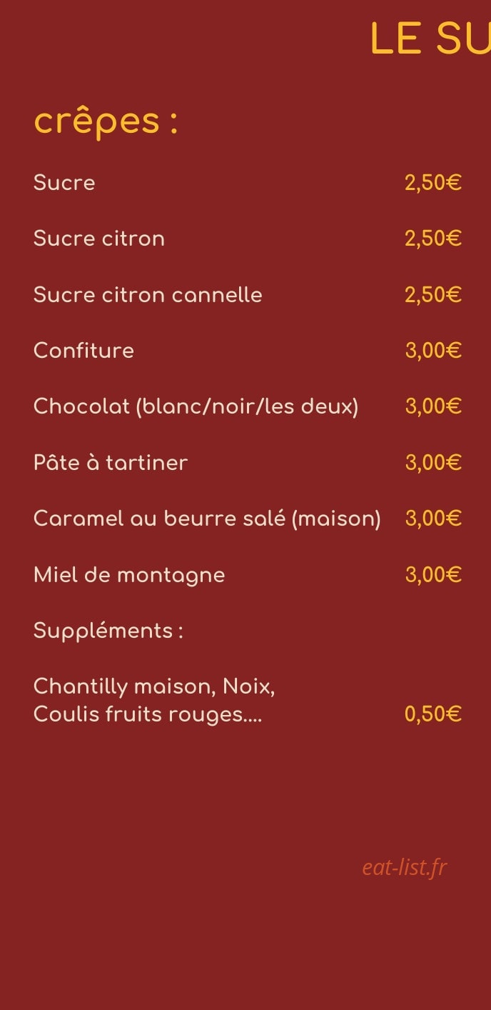 Ô Bon Thé D'Ivine — carte page 1