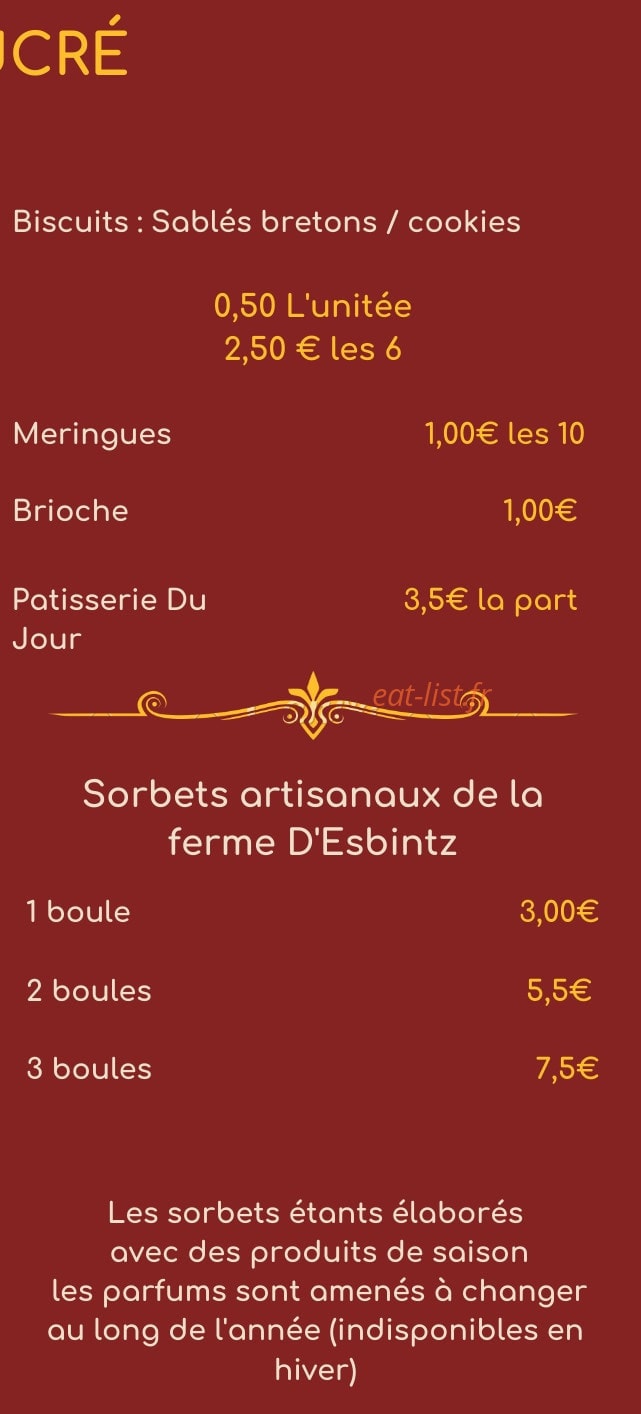 Ô Bon Thé D'Ivine — carte page 2