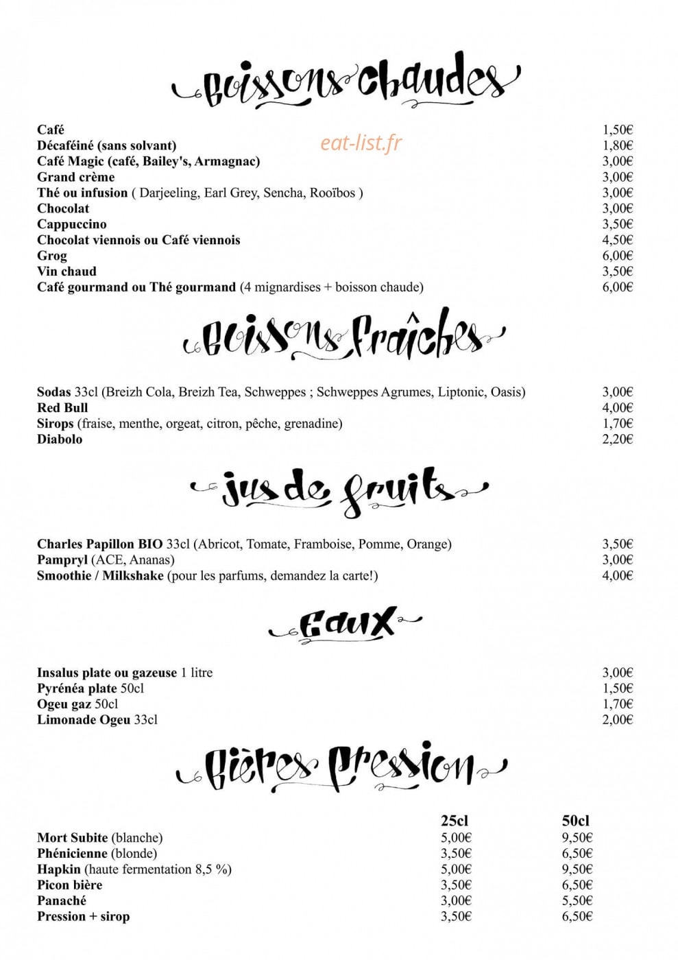 Le Yéti — carte page 7