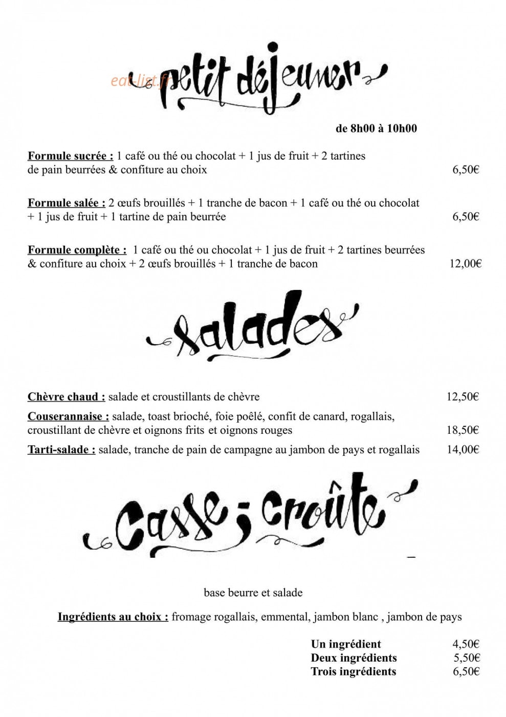 Le Yéti — carte page 2