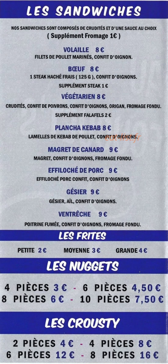 Cyril Fouguet's — carte page 2