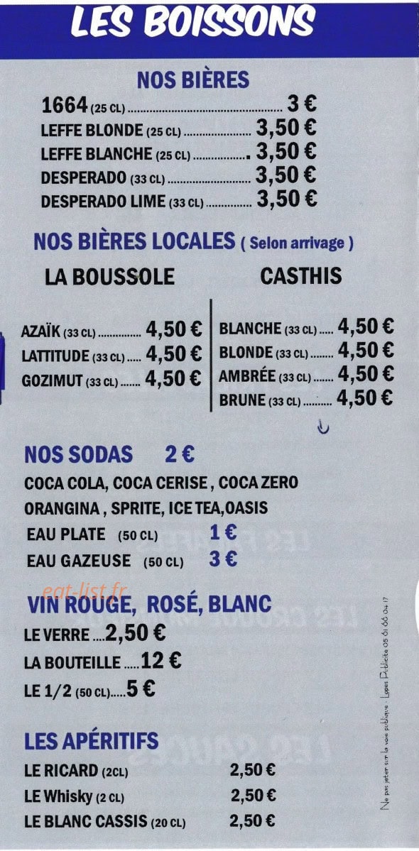 Cyril Fouguet's — carte page 6