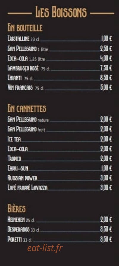 Don Pizza — carte page 5