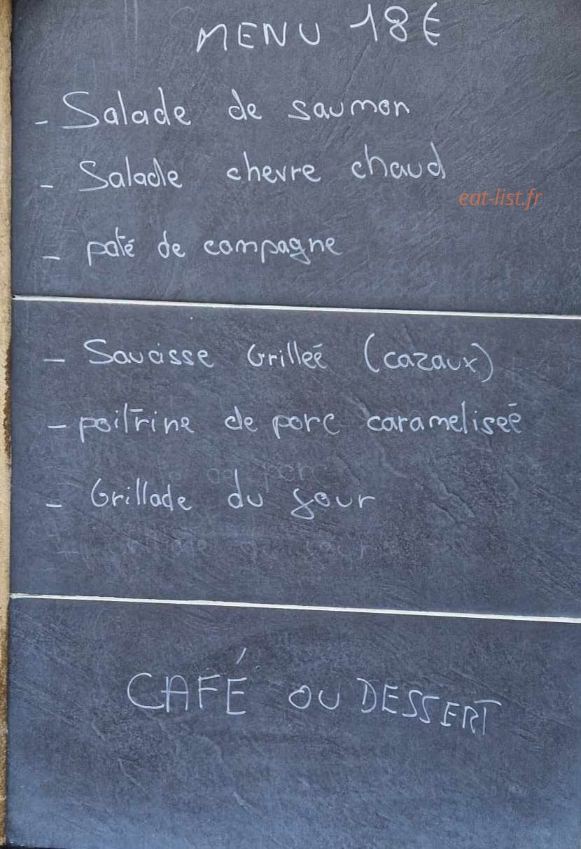 Le resto de lubi — carte page 1
