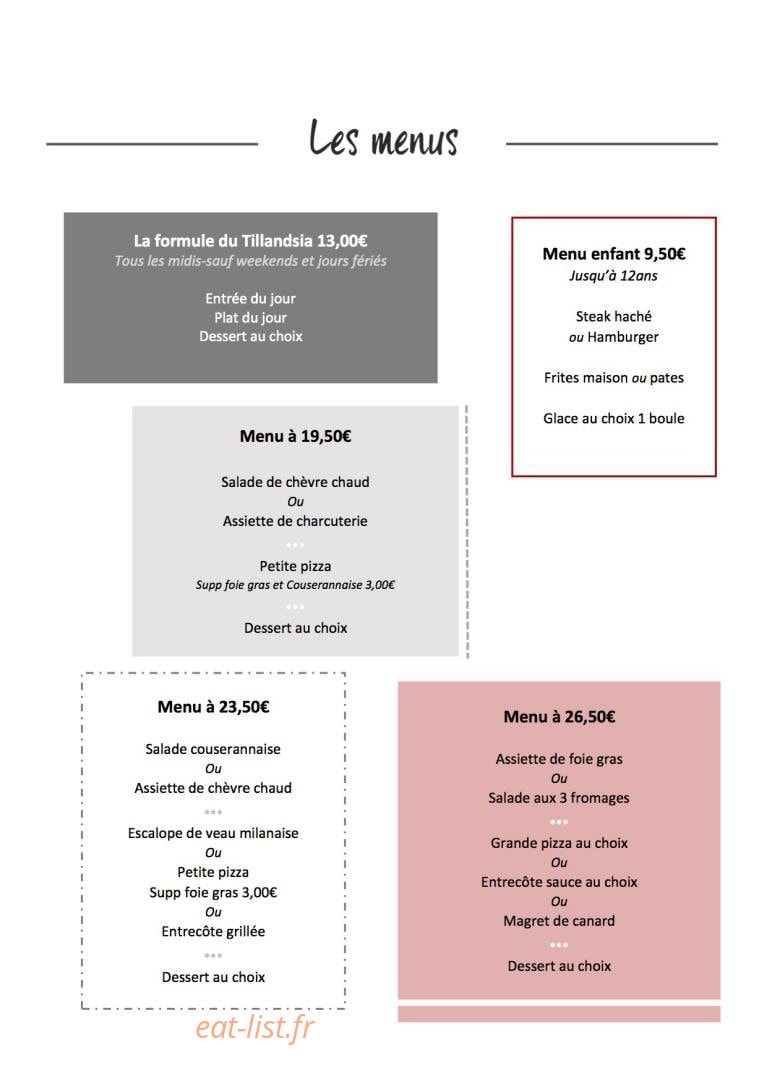 Le tillandsia — carte page 1