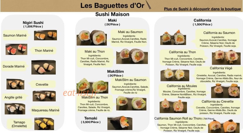 Les baguettes d'Or — carte page 1
