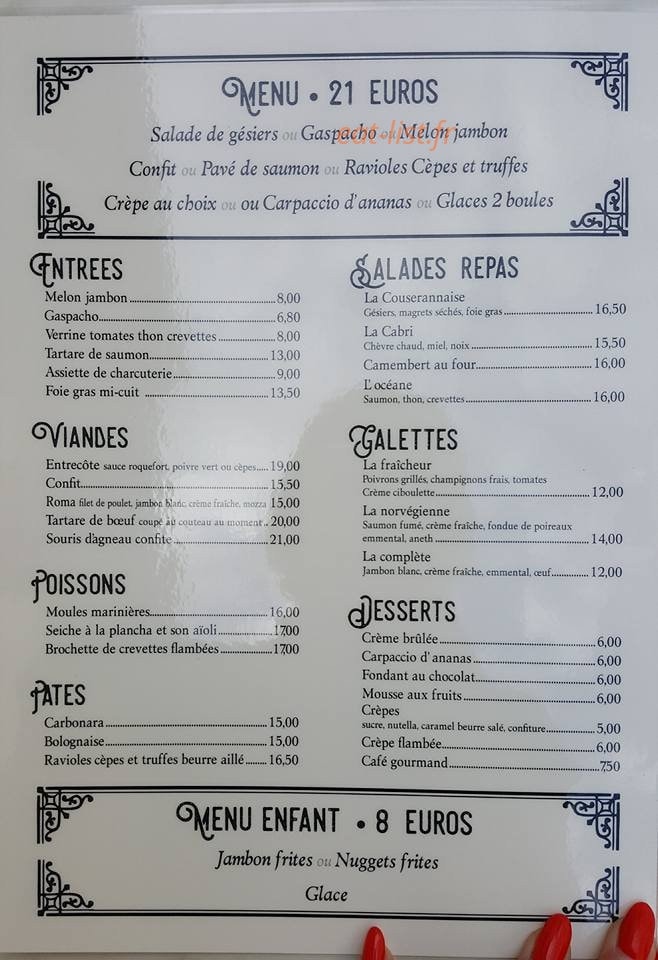 Brasserie Du Mas — carte page 2