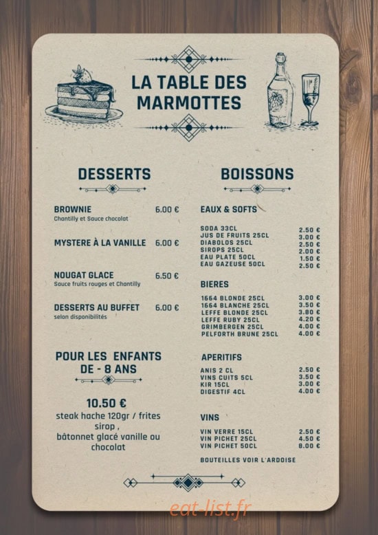 La table des Marmottes — carte page 2