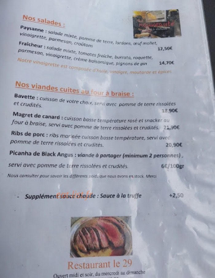 Le 29 — carte page 1