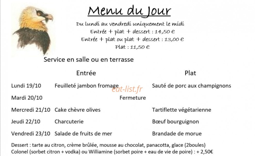 Le Gypaète Barbu — carte page 3