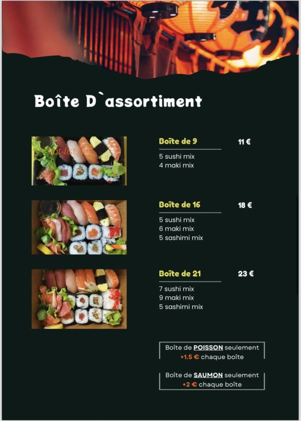 SAKURA Sushi Bar 974 — carte page 7