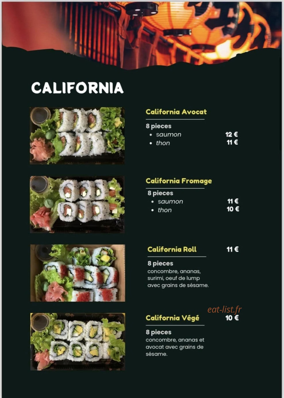 SAKURA Sushi Bar 974 — carte page 4