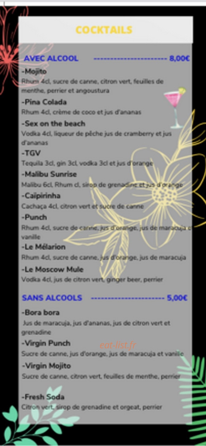 La Maison Du Lac — carte page 6