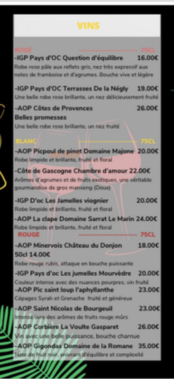 La Maison Du Lac — carte page 7