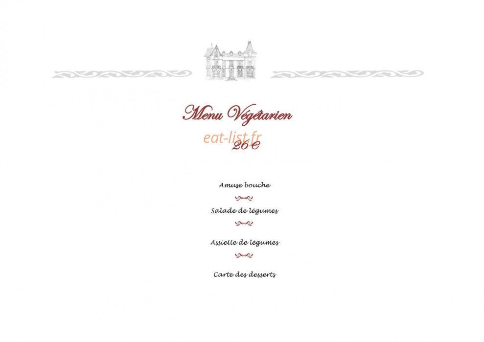 Les Saveurs du Manoir — carte page 5