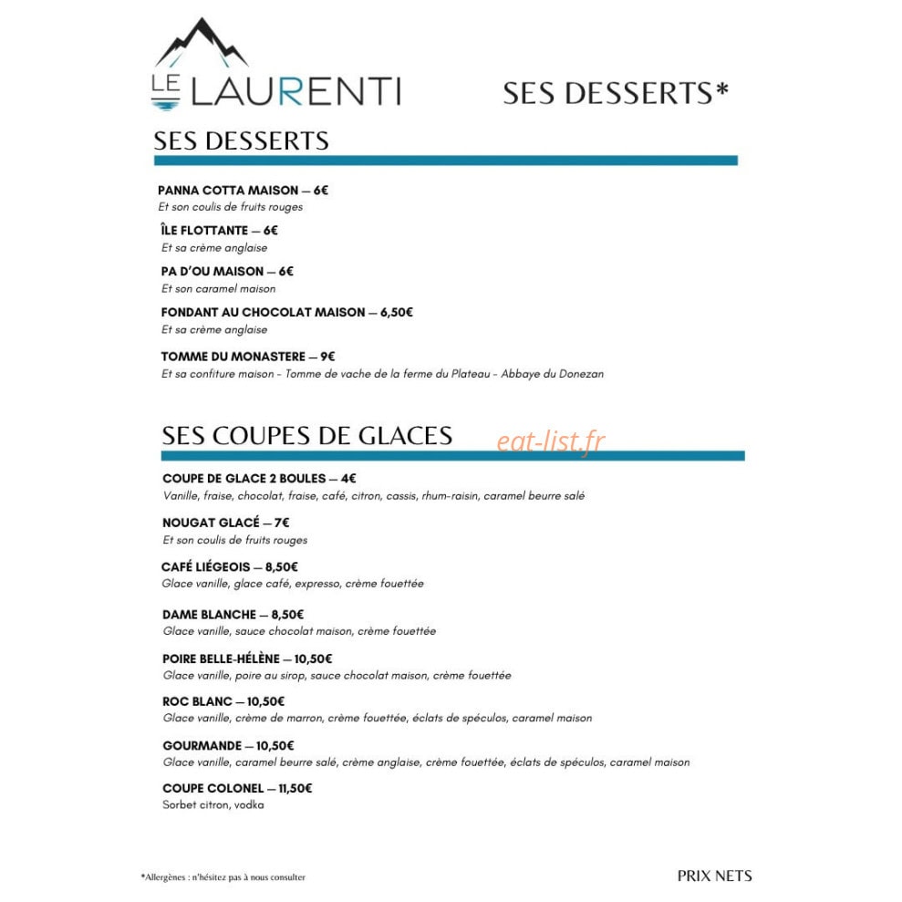 Le Laurenti — carte page 4