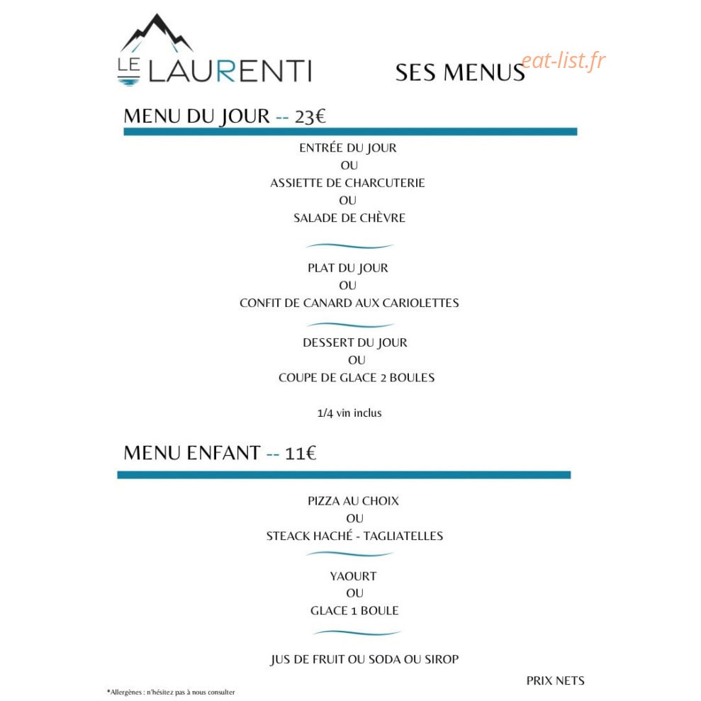 Le Laurenti — carte page 3