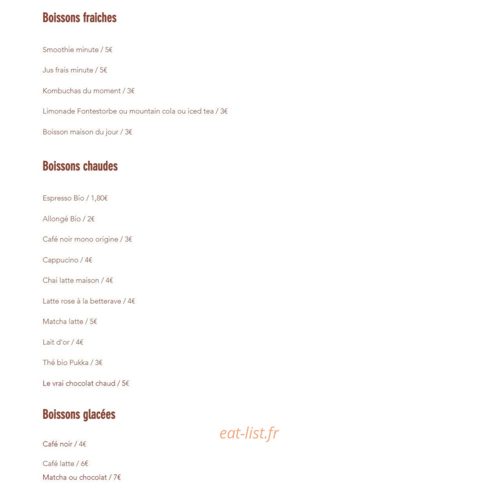 Green Bazar — carte page 3