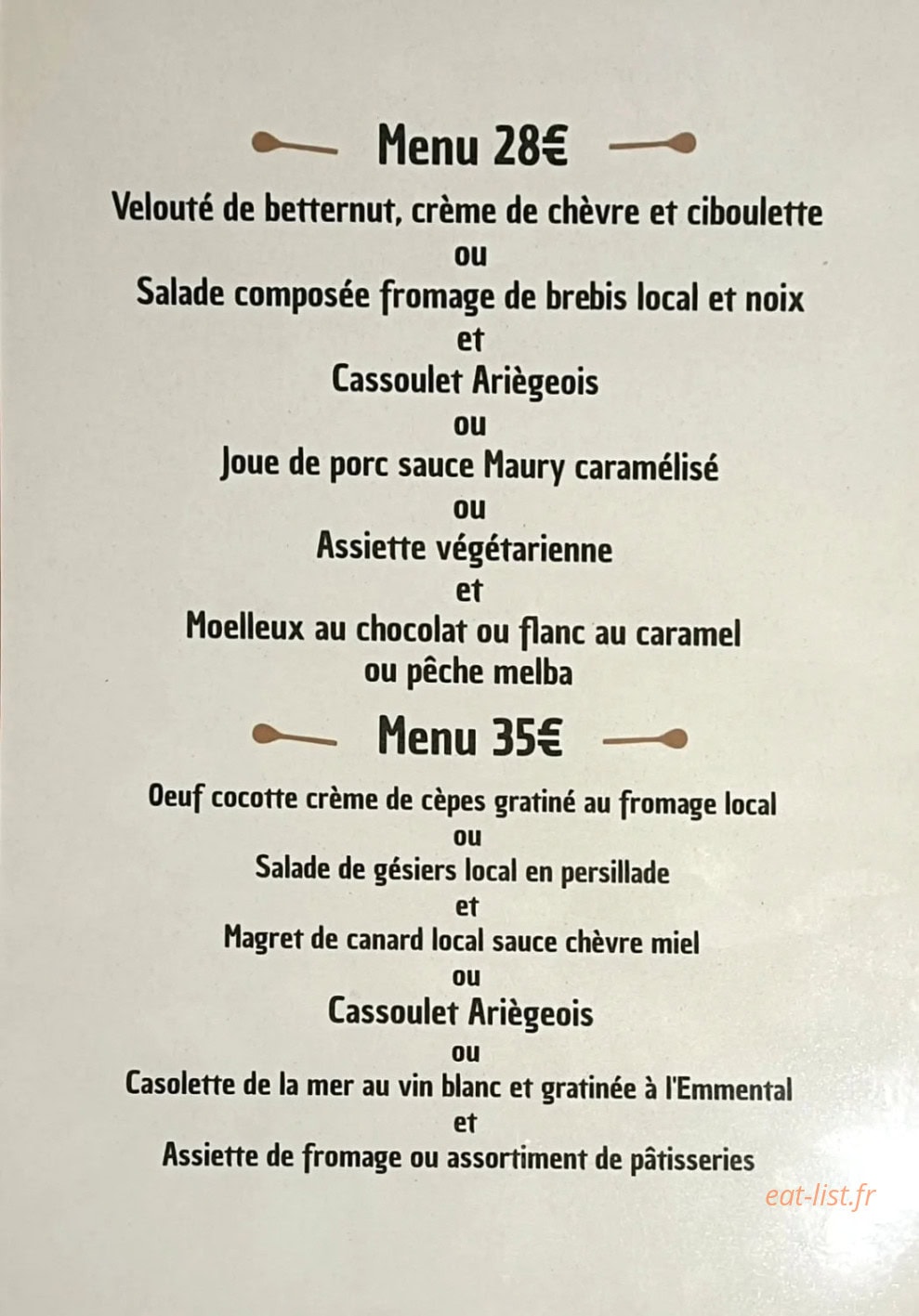 La marmite occitane — carte page 1