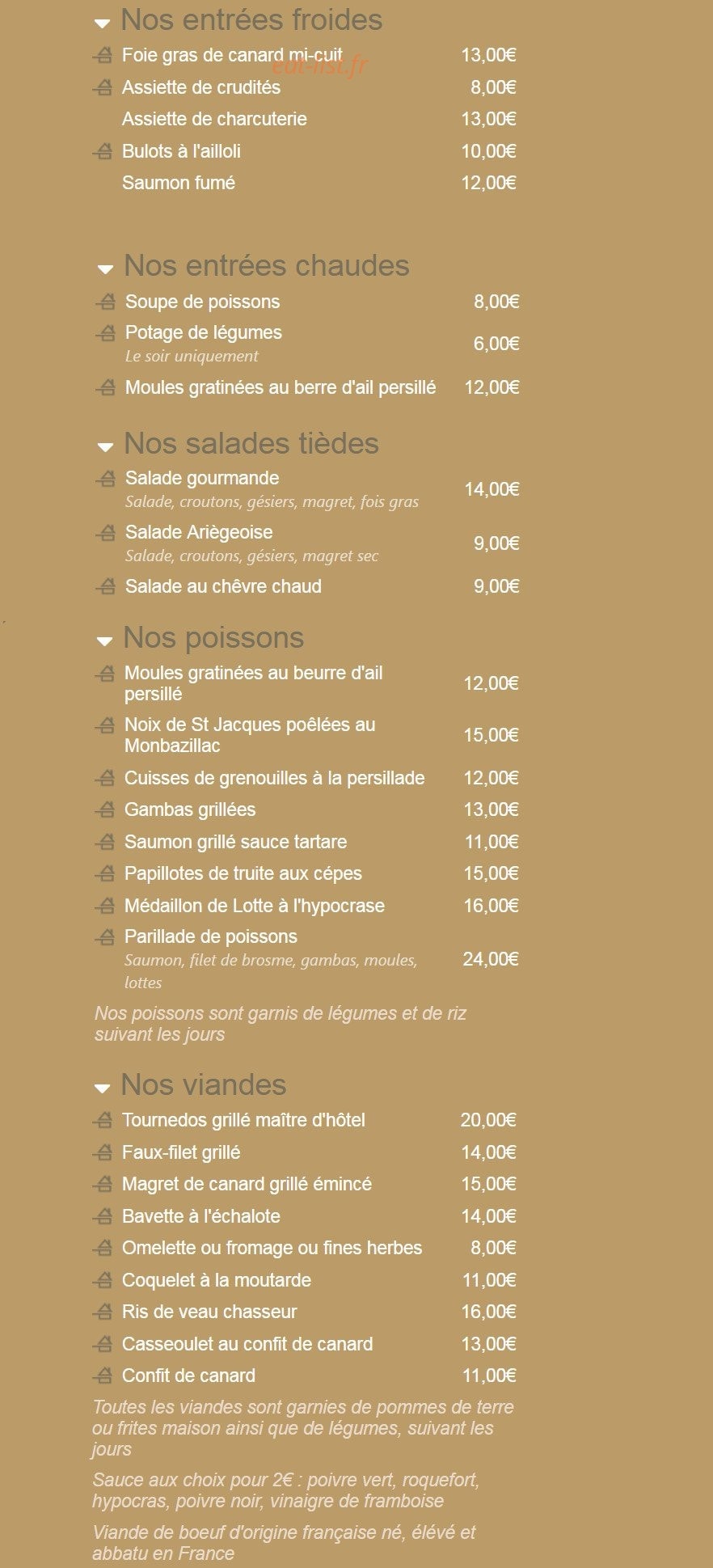 Le Commerce — carte page 1