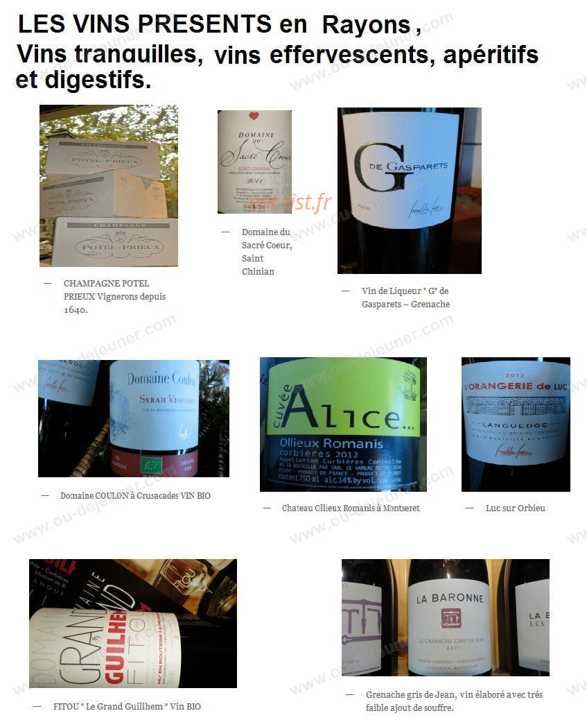 Le Comptoir Gourmand — carte page 5
