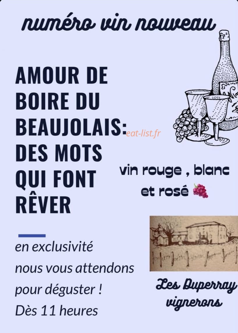 Le Numéro Vin — carte page 1