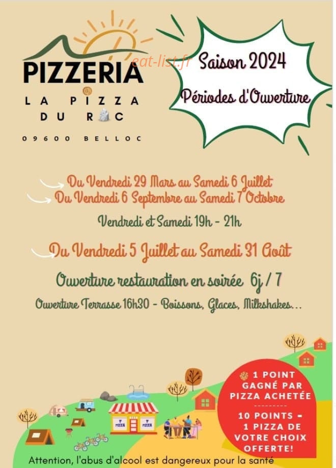 La pizza du Roc del Rey — carte page 1