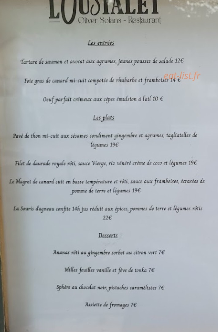 Loustalet — carte page 1