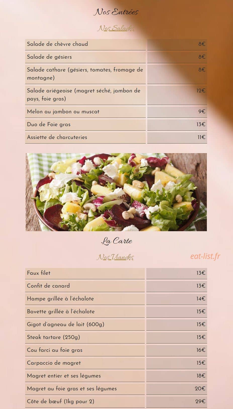 La Cabanette — carte page 1