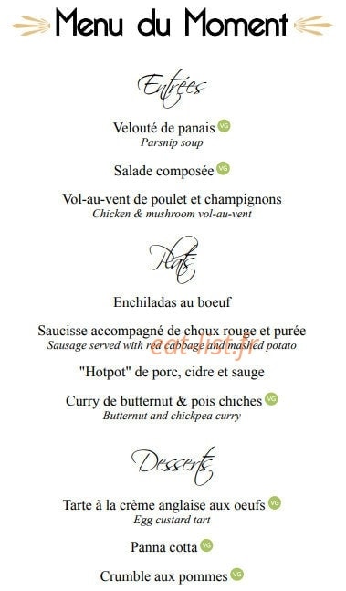 Le Rendez-Vous — carte page 2