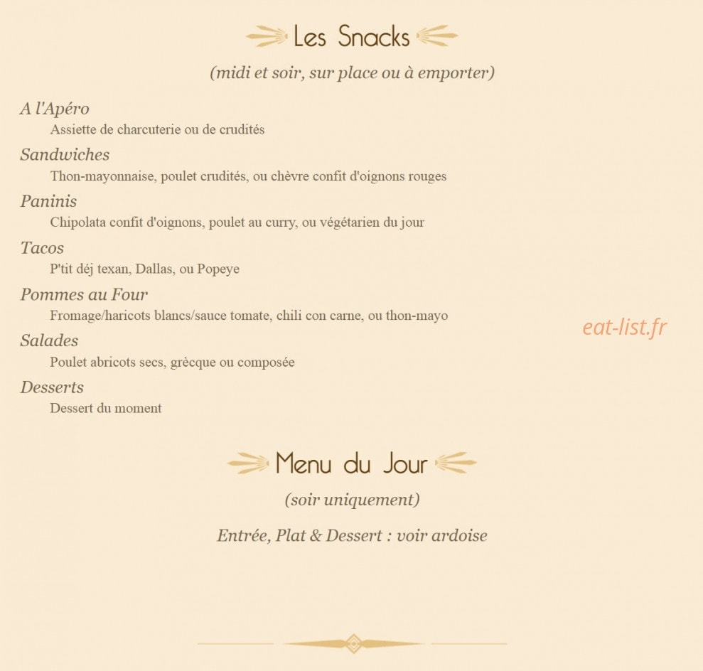 Le Rendez-Vous — carte page 1