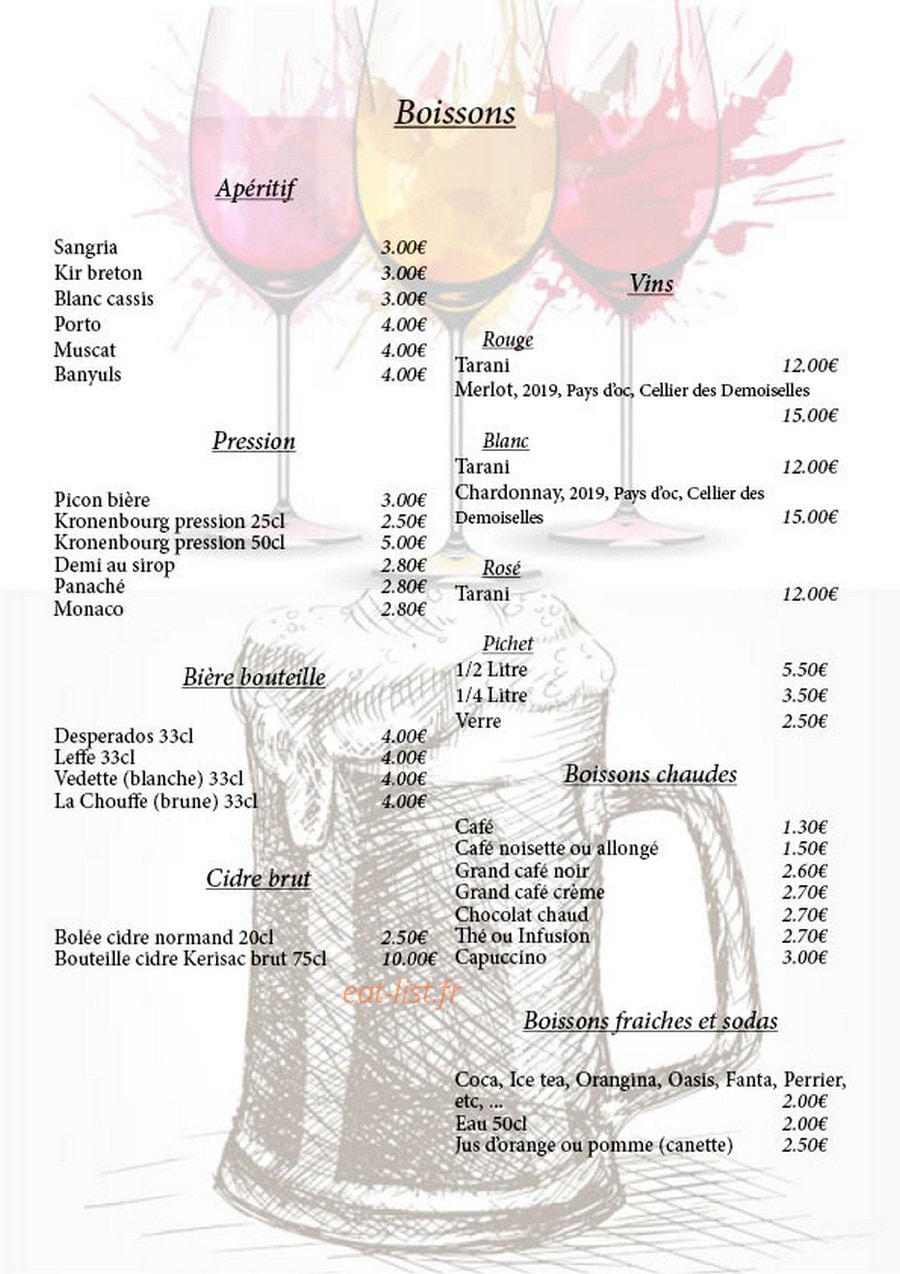La creperie du lac — carte page 7