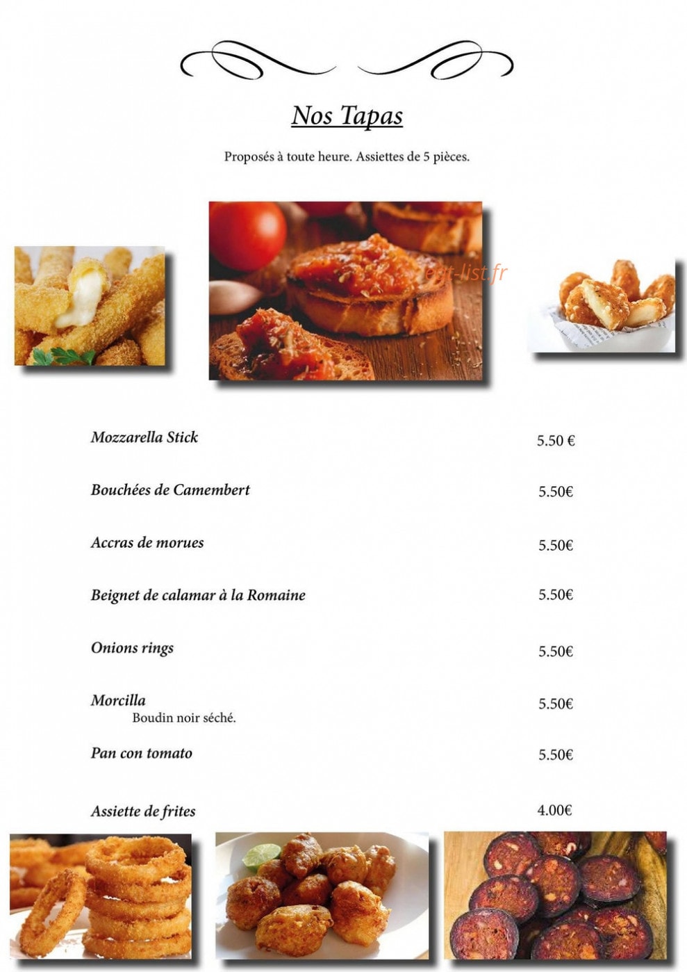 La creperie du lac — carte page 3