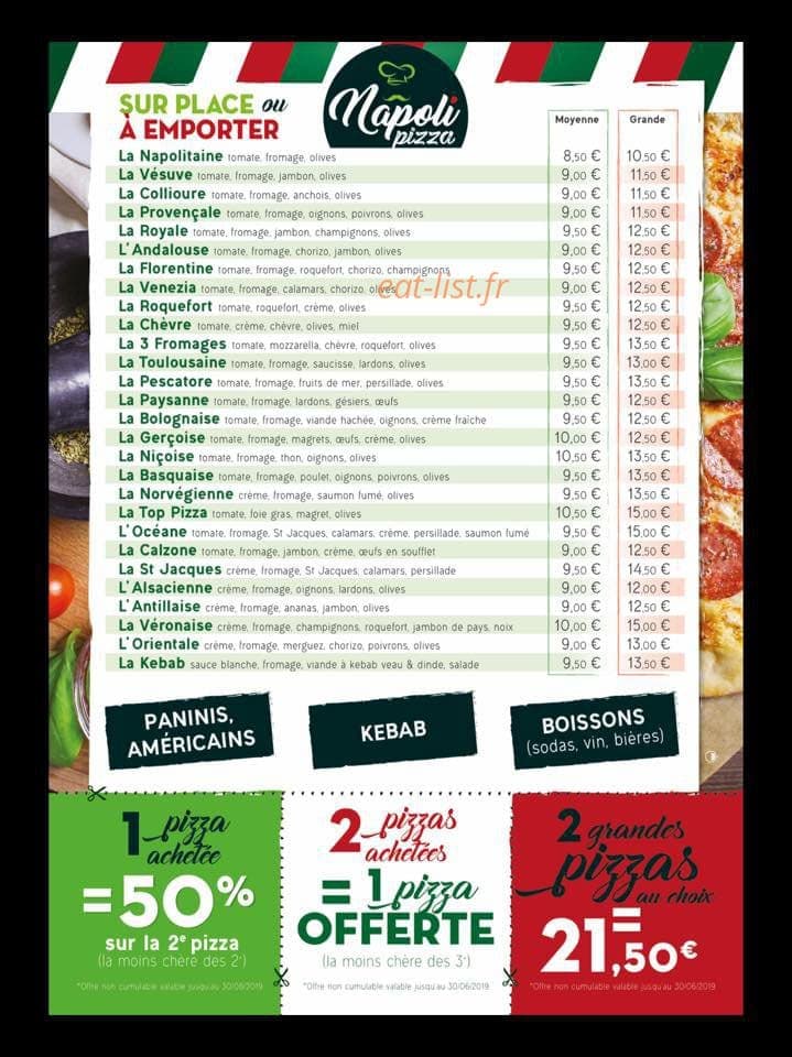Pizza Napoli — carte page 2