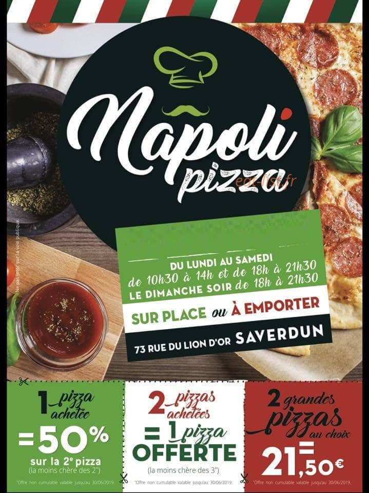 Pizza Napoli — carte page 1