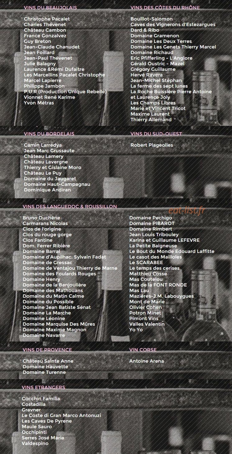 Aux Crieurs de Vin — carte page 2