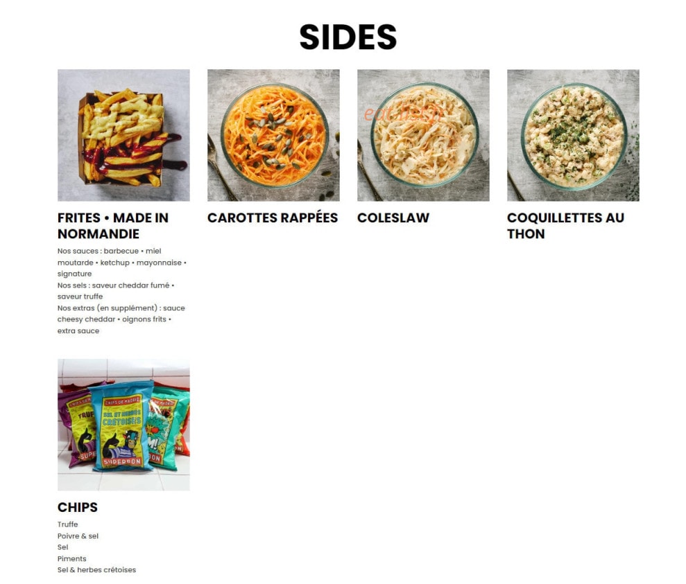 Bagelstein — carte page 3