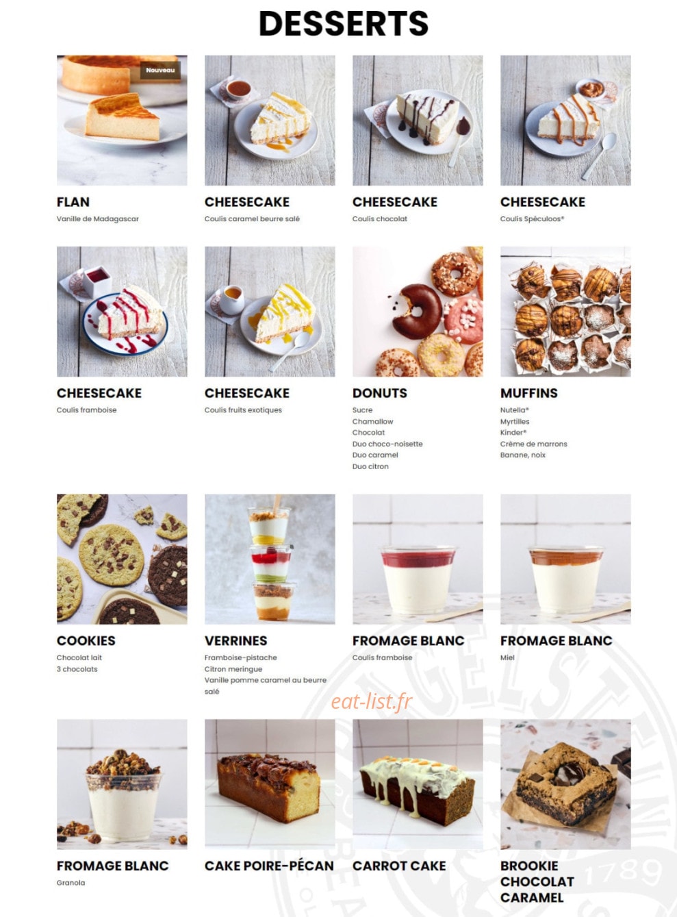 Bagelstein — carte page 4
